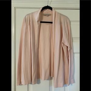 Loft park pink lightweight swing cardigan, size L